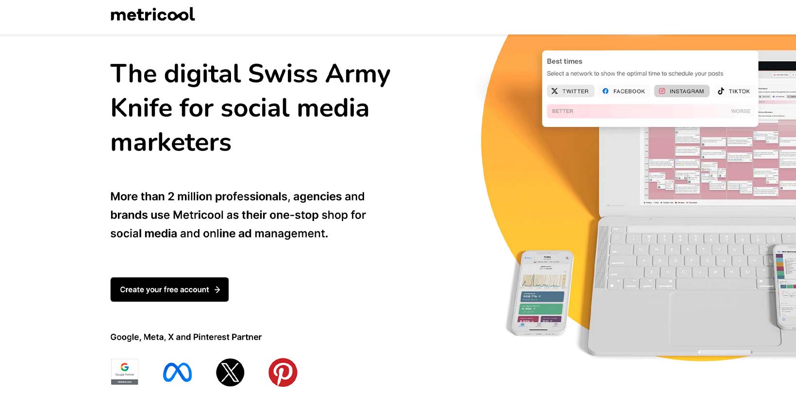 Metricool social media scheduler