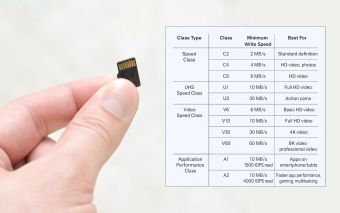 Guide to SD and microSD Card Speed Classes Chart
