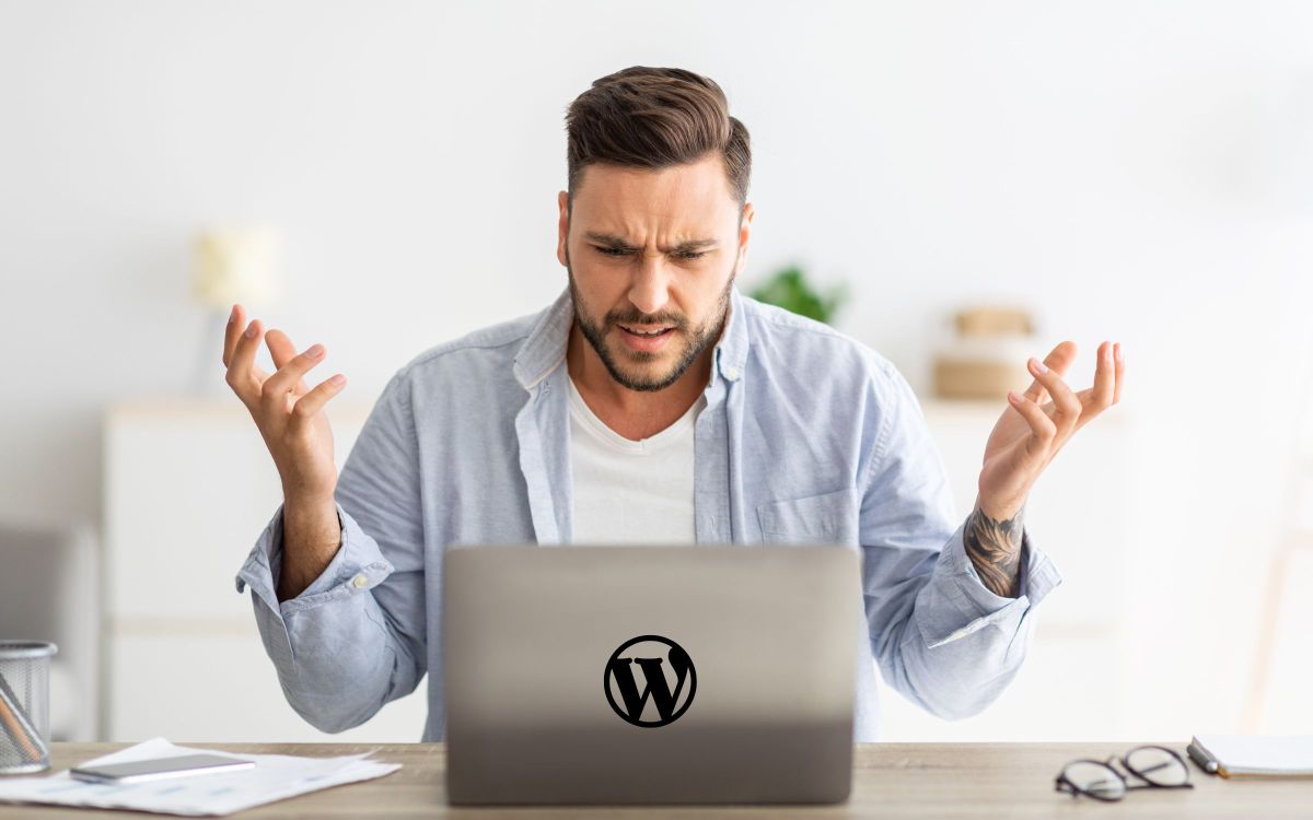 Man frustated that his website is down due to mod security problem